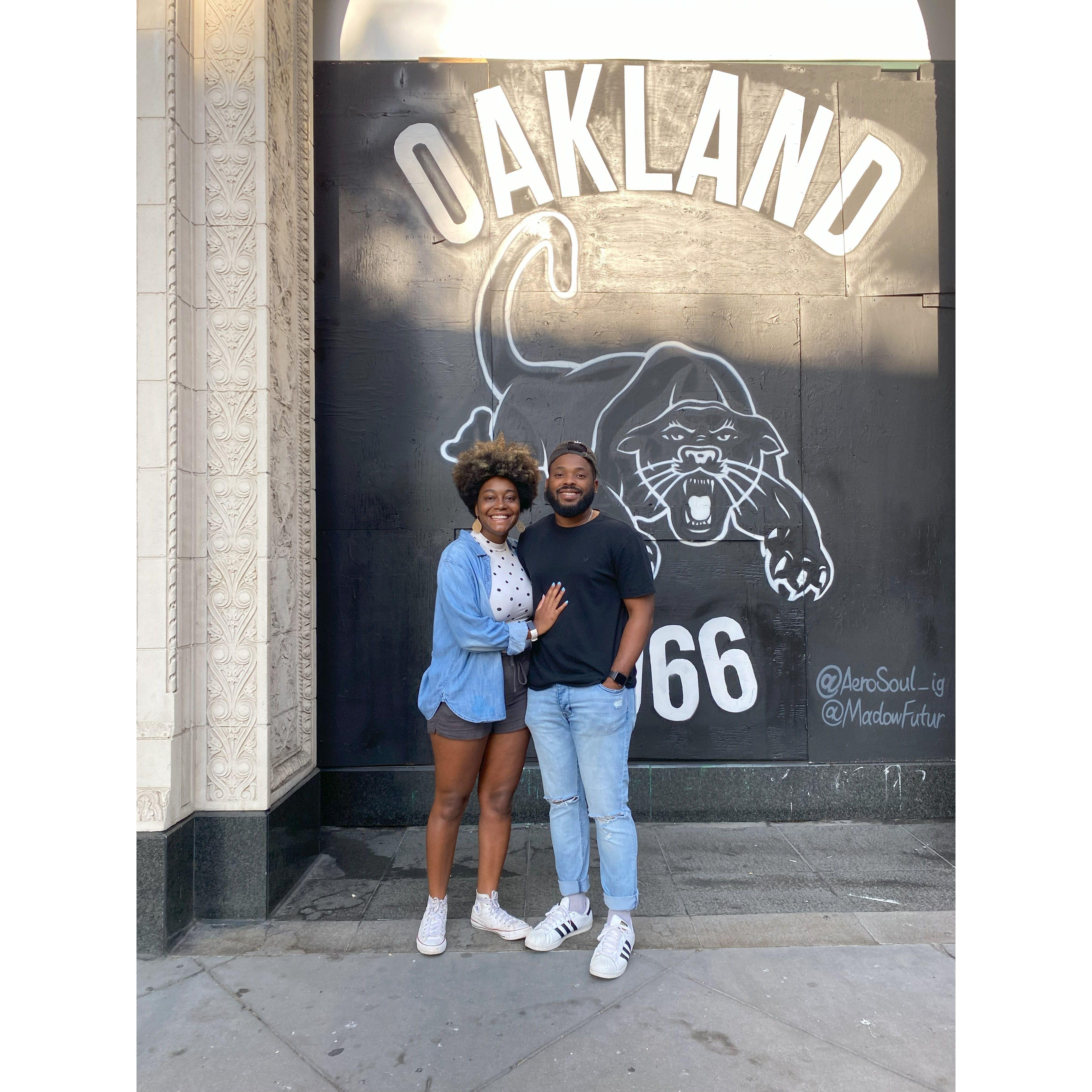 Our first trip in Oakland together, Sept 2021