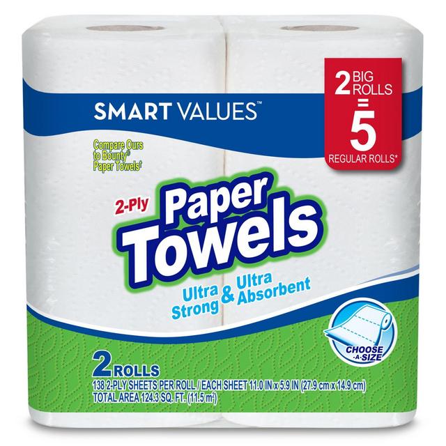 Harmon® Face Values™ 2-Count Big Rolls Ultra Strong 2-Ply Paper Towels in Choose-A-Size