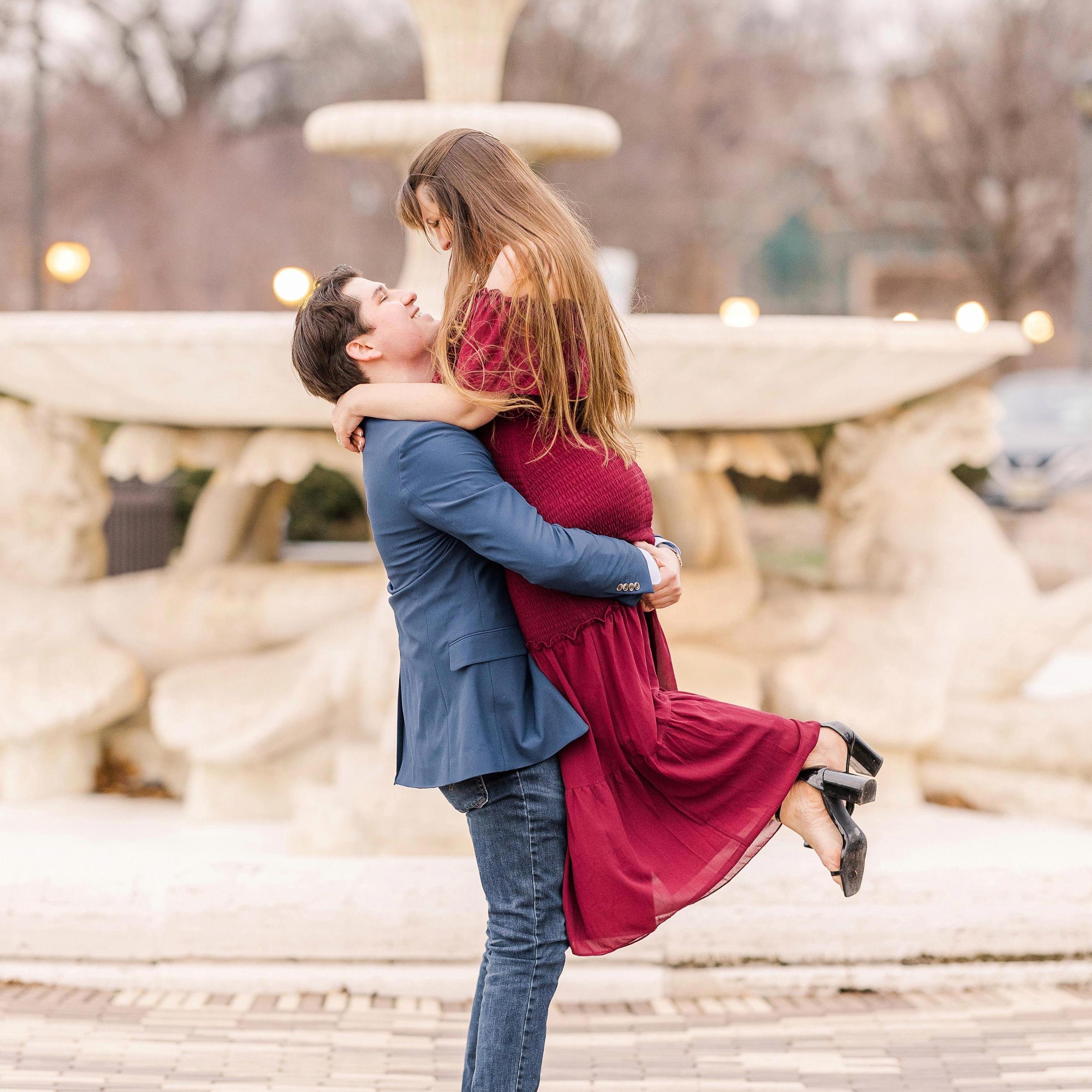 Engagement Photos at the Philadelphia Waterworks