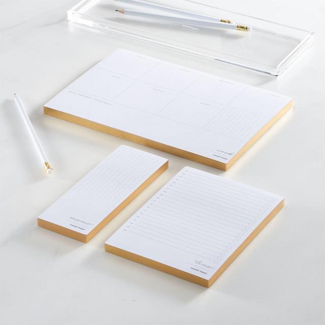 Russel + Hazel In Due Time Gold Notepad Set