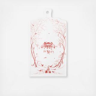 Country Estate Winter Frolic Serving Board