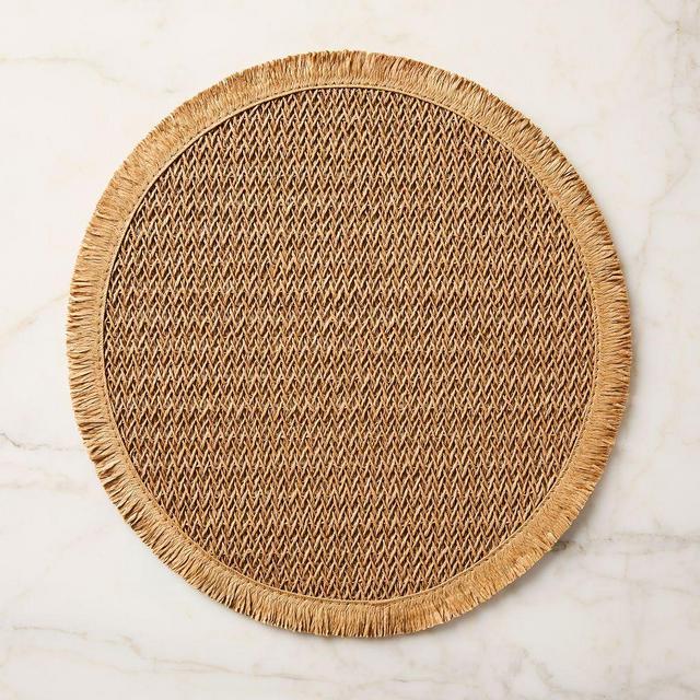 Paper Round Placemat, Camel, Set of 4