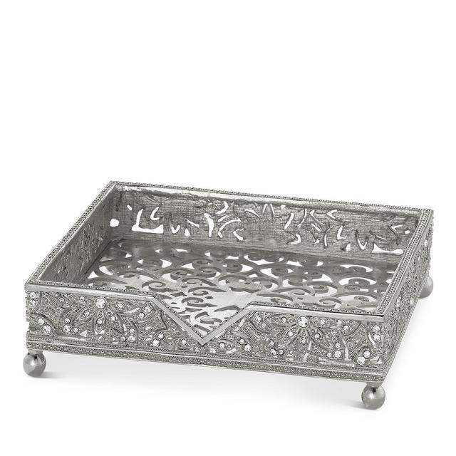 Olivia Riegel Silver Windsor Cocktail Napkin Holder