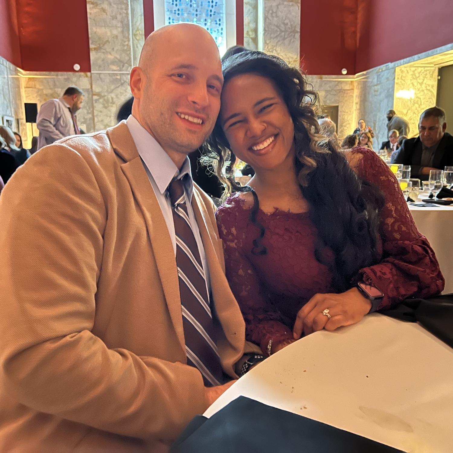 Enjoying the reception at Adam & Suzannah’s wedding, December 2024