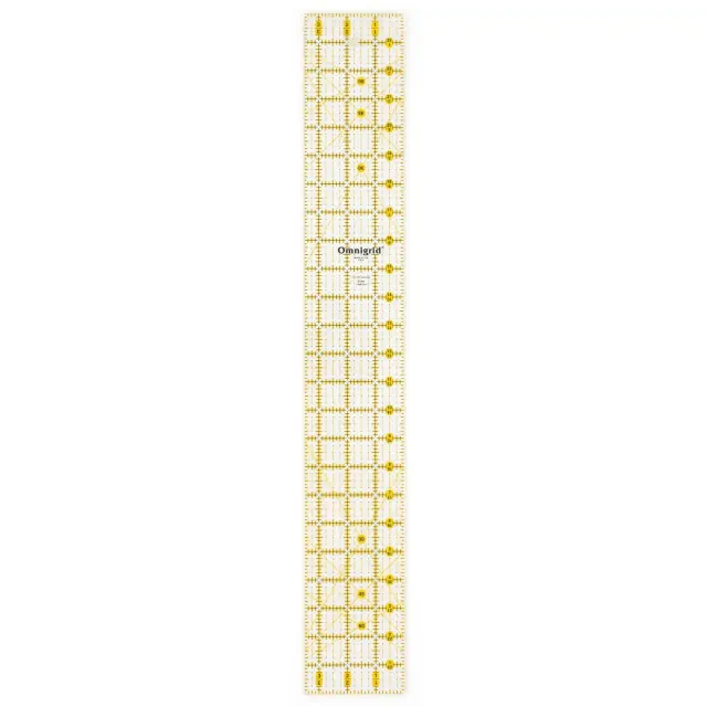 Omnigrid 3-1/2" x 24" Rectangle Quilting and Sewing Ruler: 24" Sewing Tool, Omnigrid Rulers, 3.5" Width
