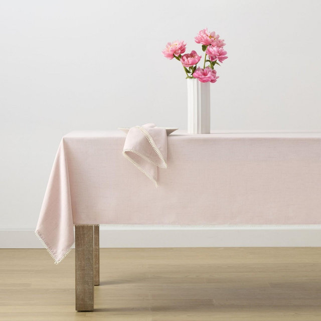 Lenox French Perle Solid Tablecloth - Blush - 60x102 - Lenox