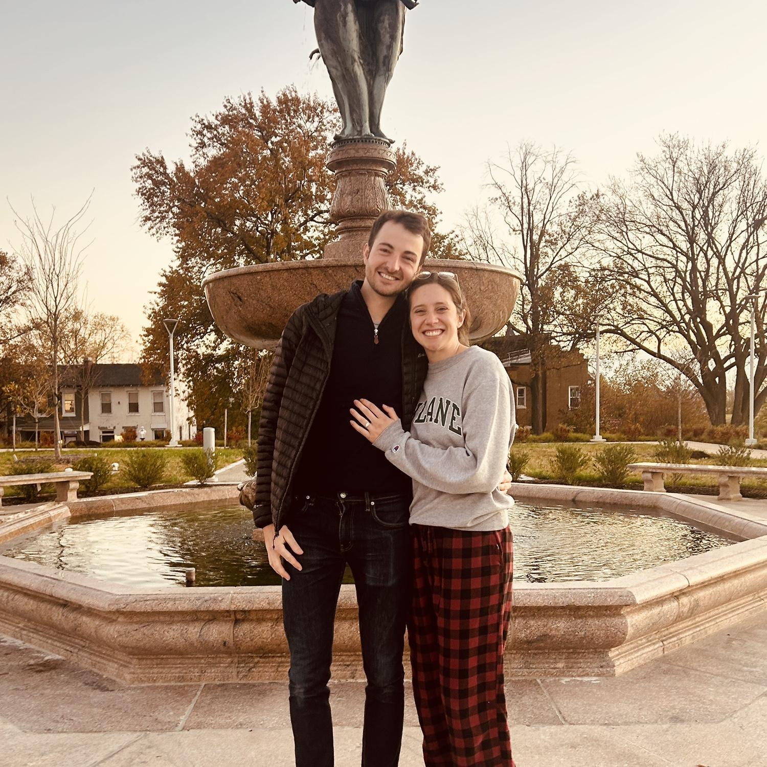 The day we got engaged! (Casey hid the surprise a little too well)
