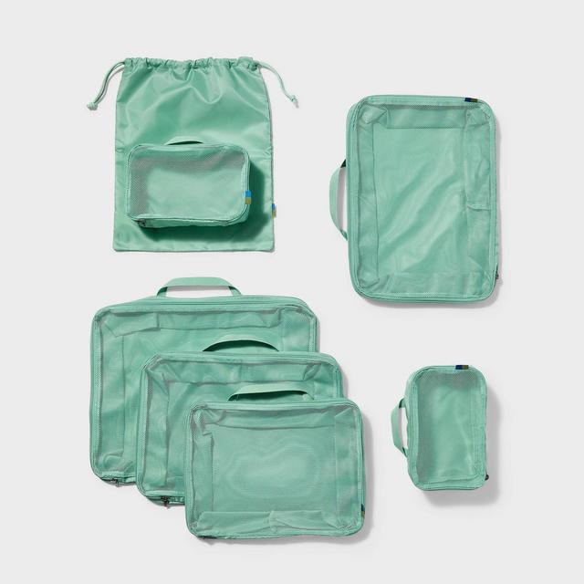7pc Packing Cube Set with Compression - Open Story™ Sage Green