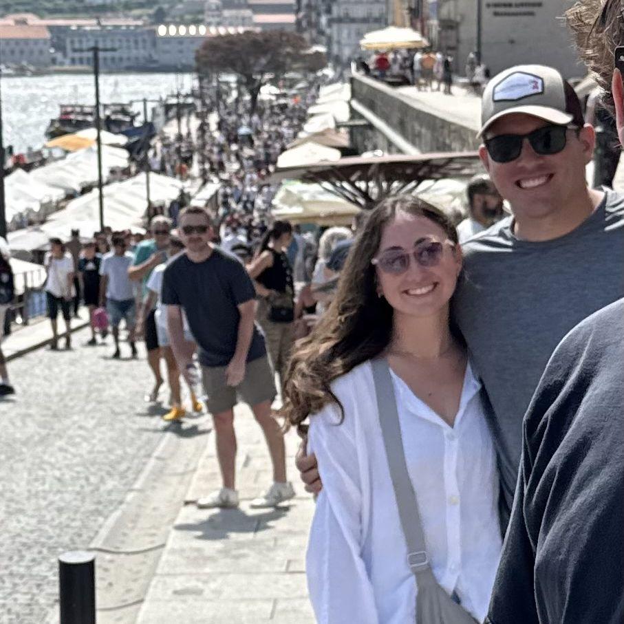 Walking around Porto (spot Dominic in the back!)