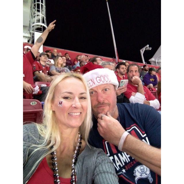 Our first Bucs game in Tampa!