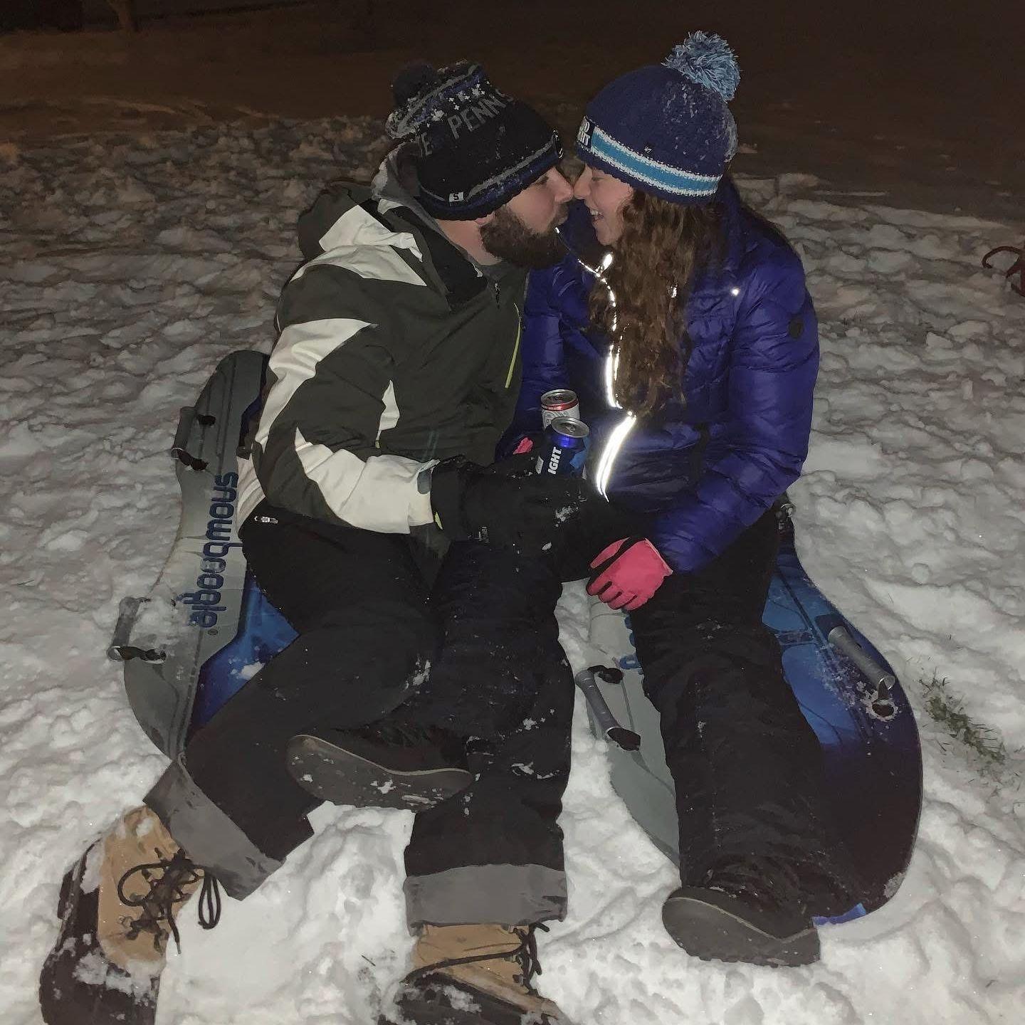 Playing in the snow!
