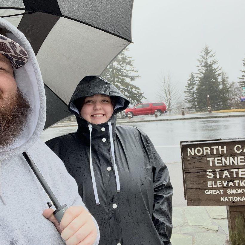 Our trip up to the Smoky Mountains where we made it to the North Carolina and Tennessee state line!