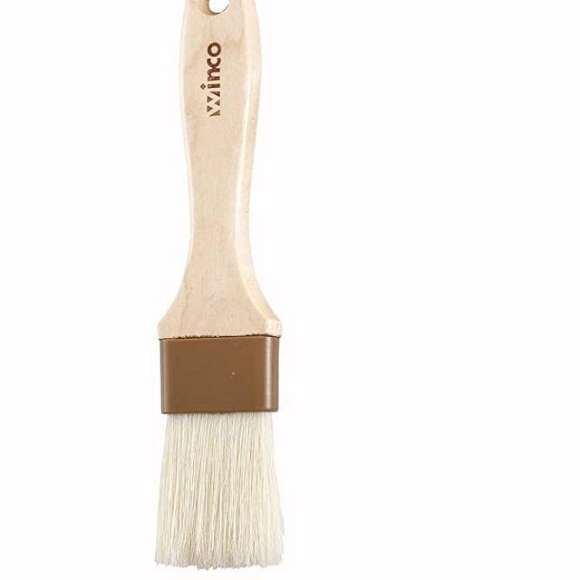 Winco Flat Pastry and Basting Brush, 1-1/2-Inch, Beige