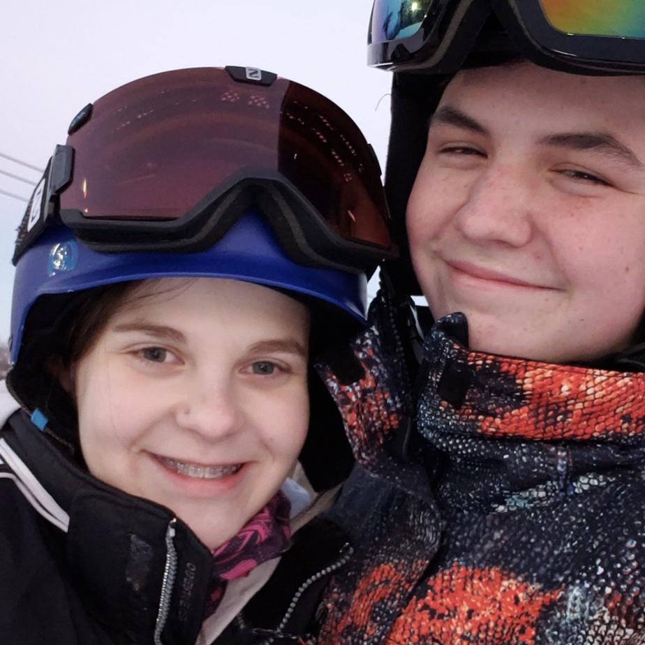 My first time skiing as my christmas present
