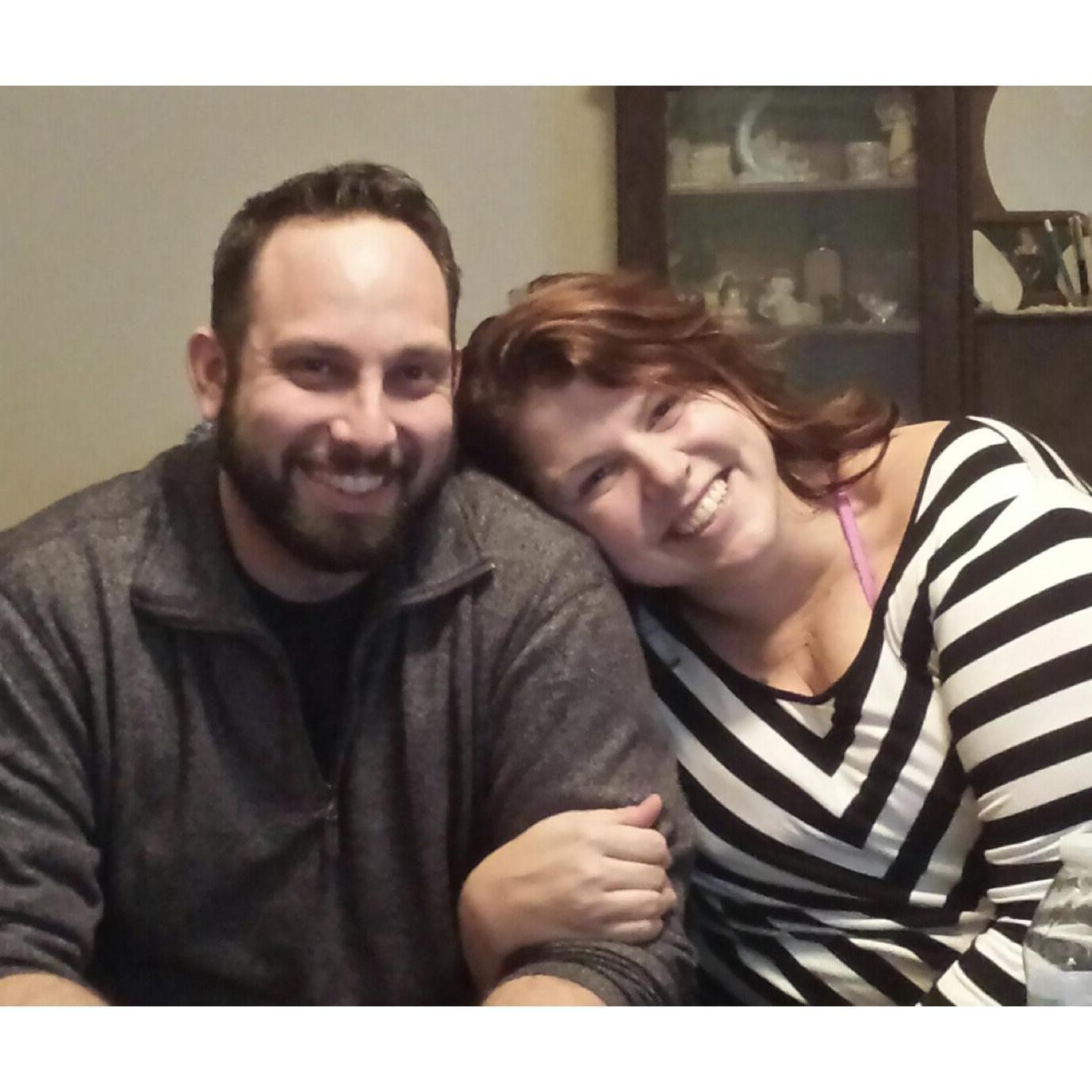 One of the first photos taken of us as a couple.