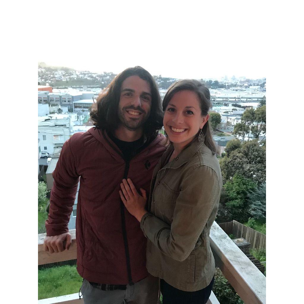 First night out after our engagement.
