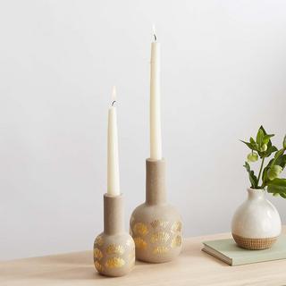 Leo Metallic Candleholder