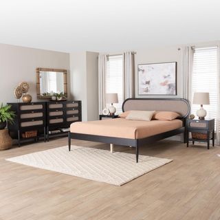 Shirin Mid-Century 5-Piece Bedroom Set