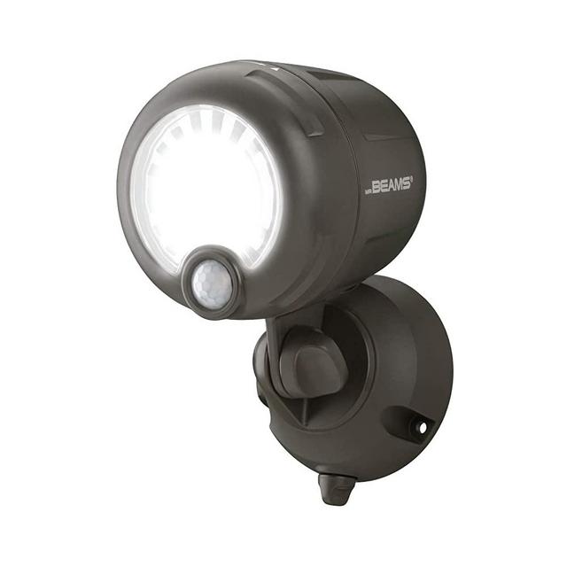 Mr. Beams MB360XT-Brn-01-00 Wireless 200 Lm Battery-Operated Outdoor Motion-Sensor-Activated LED Spotlight, Brown