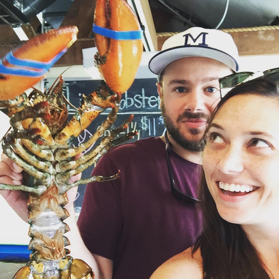 Shopping for lobstah on Cape Cod