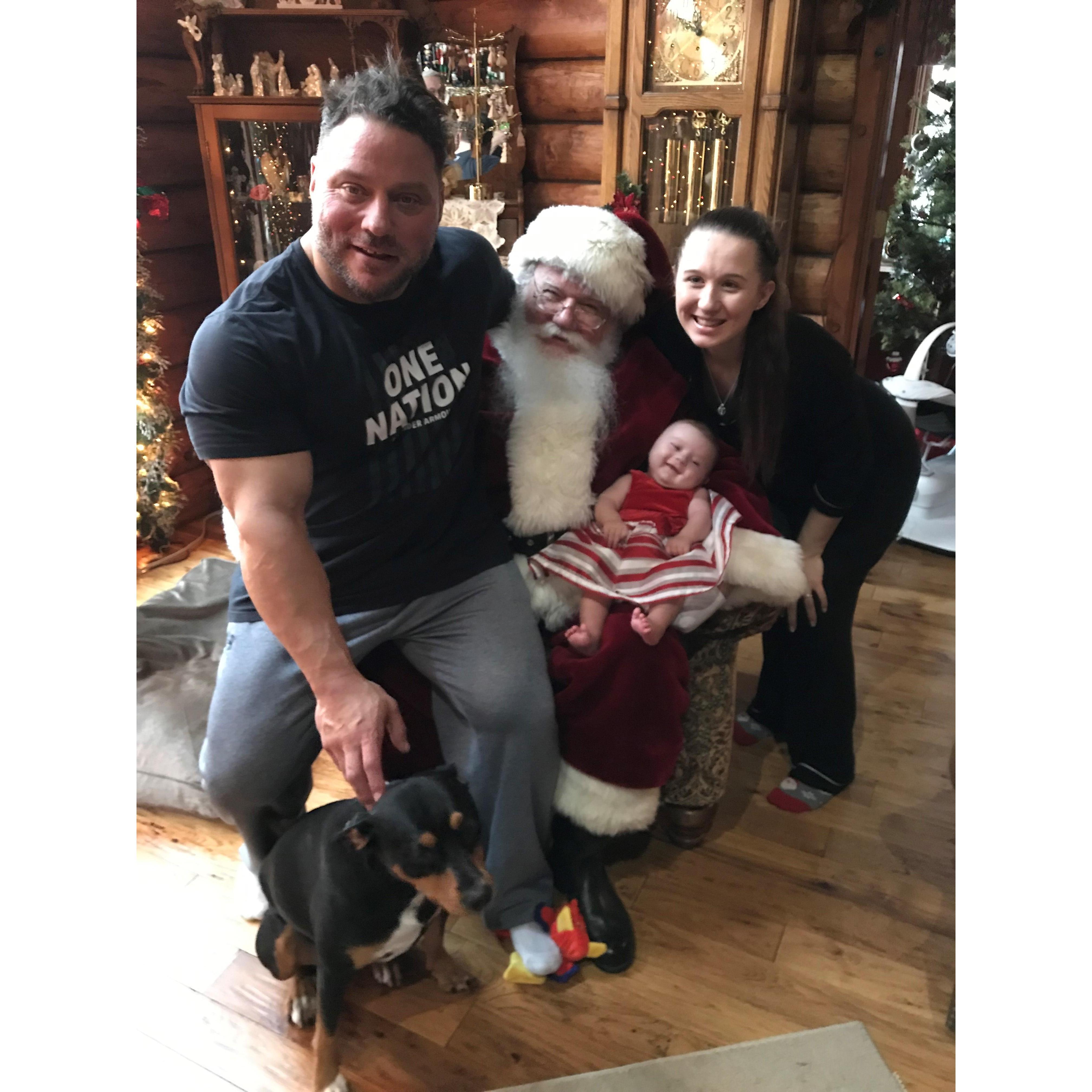 Celebrating our first Christmas as a married couple and as one big happy family. - circa 2019