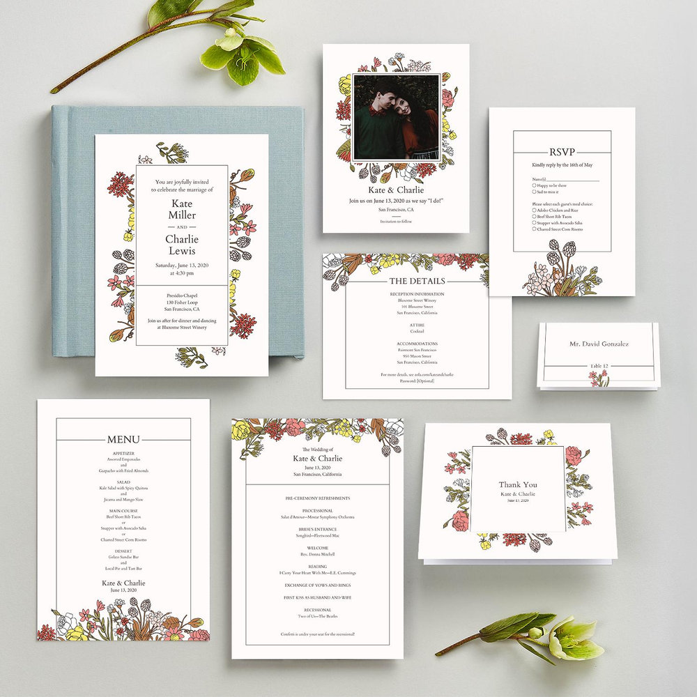 Smith and Mills Frame | Cream | Zola Wedding Invitations