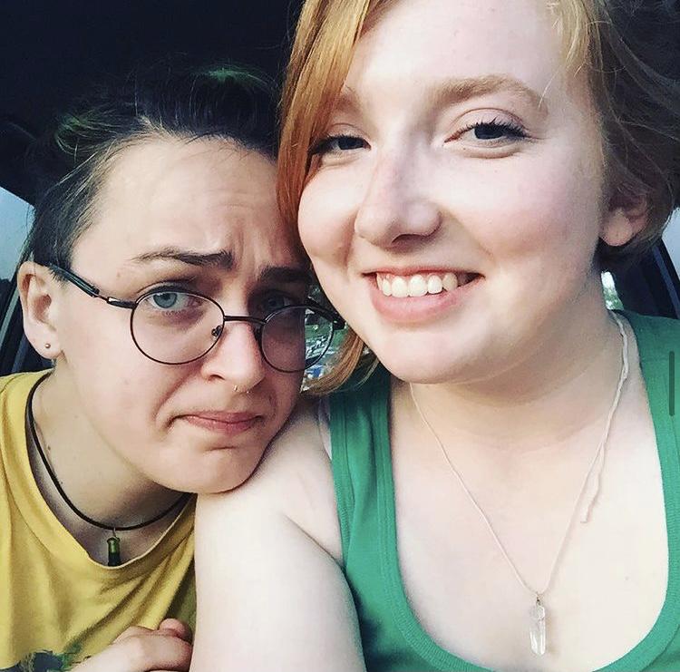 Our very first trip to the drive-in when we had only been together a few months, summer of 2016. We look so young!