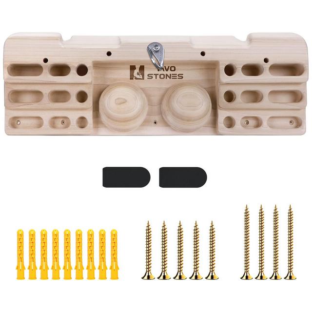 Wooden Hangboard Rock Climbing Pull Up Bar