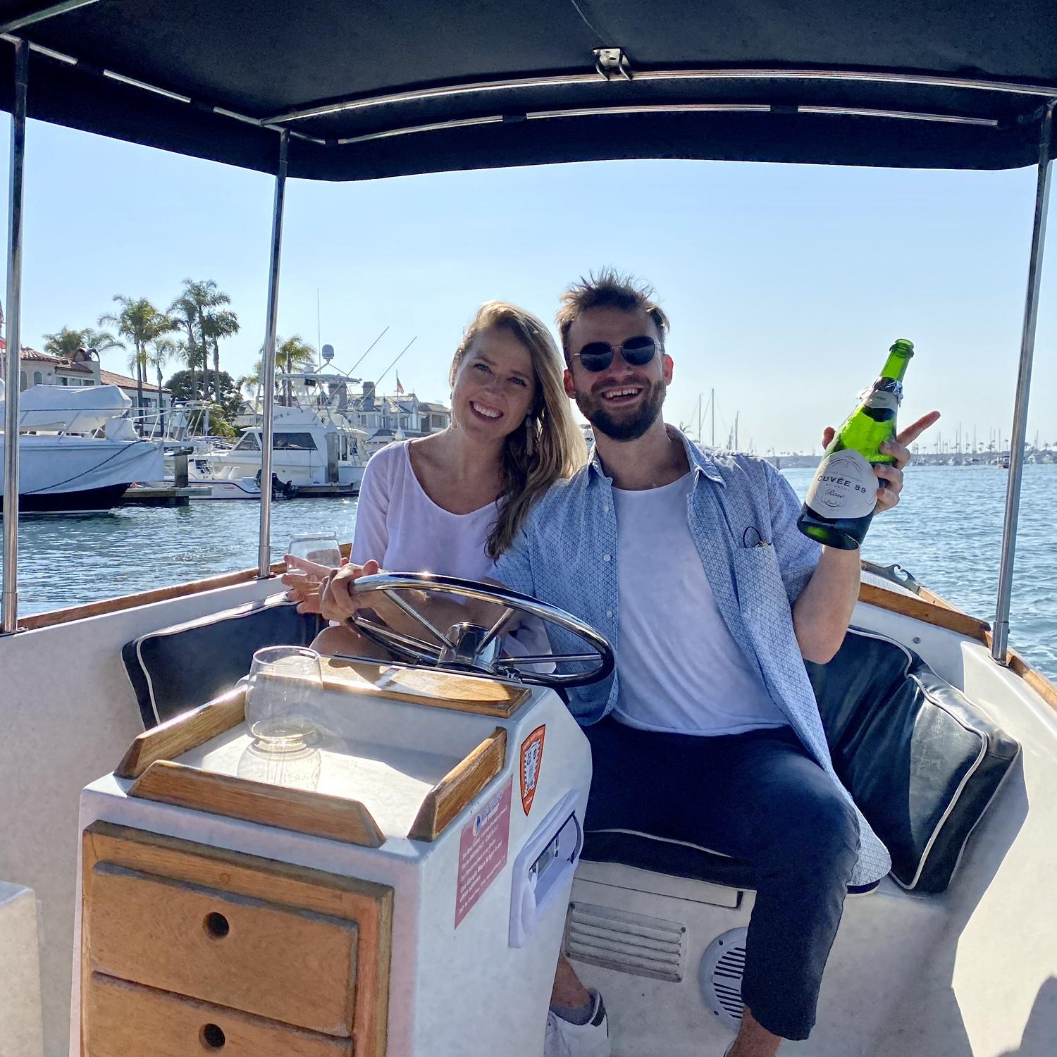 Duffy Boat in Newport Beach, CA for Konstantin's birthday! April 23 2021