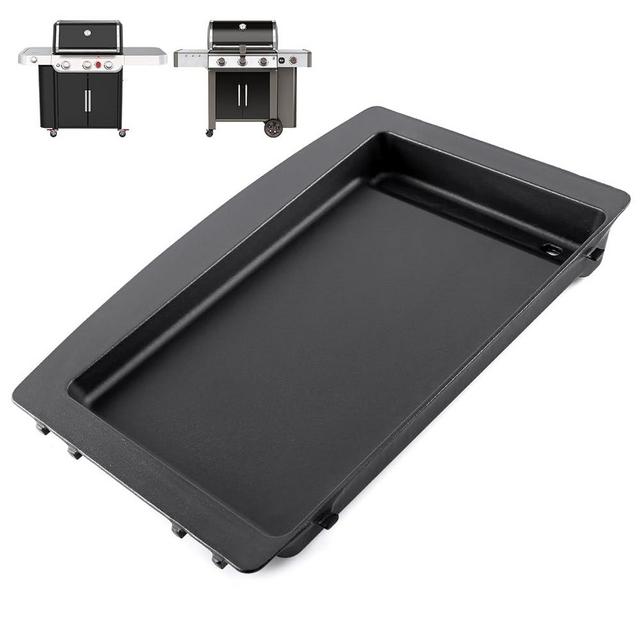 QuliMetal 7599 Cast Iron Griddle for Weber Genesis II 300/600 Series Grills, GS4 Genesis II E/S-310, II E/S-315, II E/S-325, II E/S-335, II SE-335 and II E-610, Replace for Weber Genesis 2 Griddle