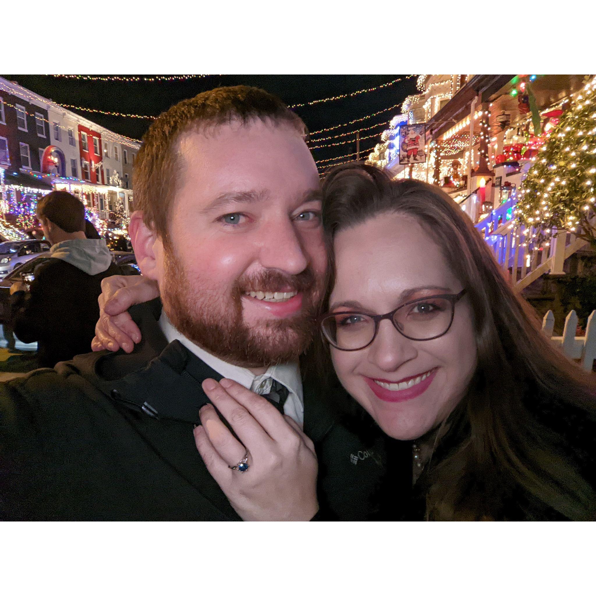 Engagement at Miracle on 34th Street, Baltimore!