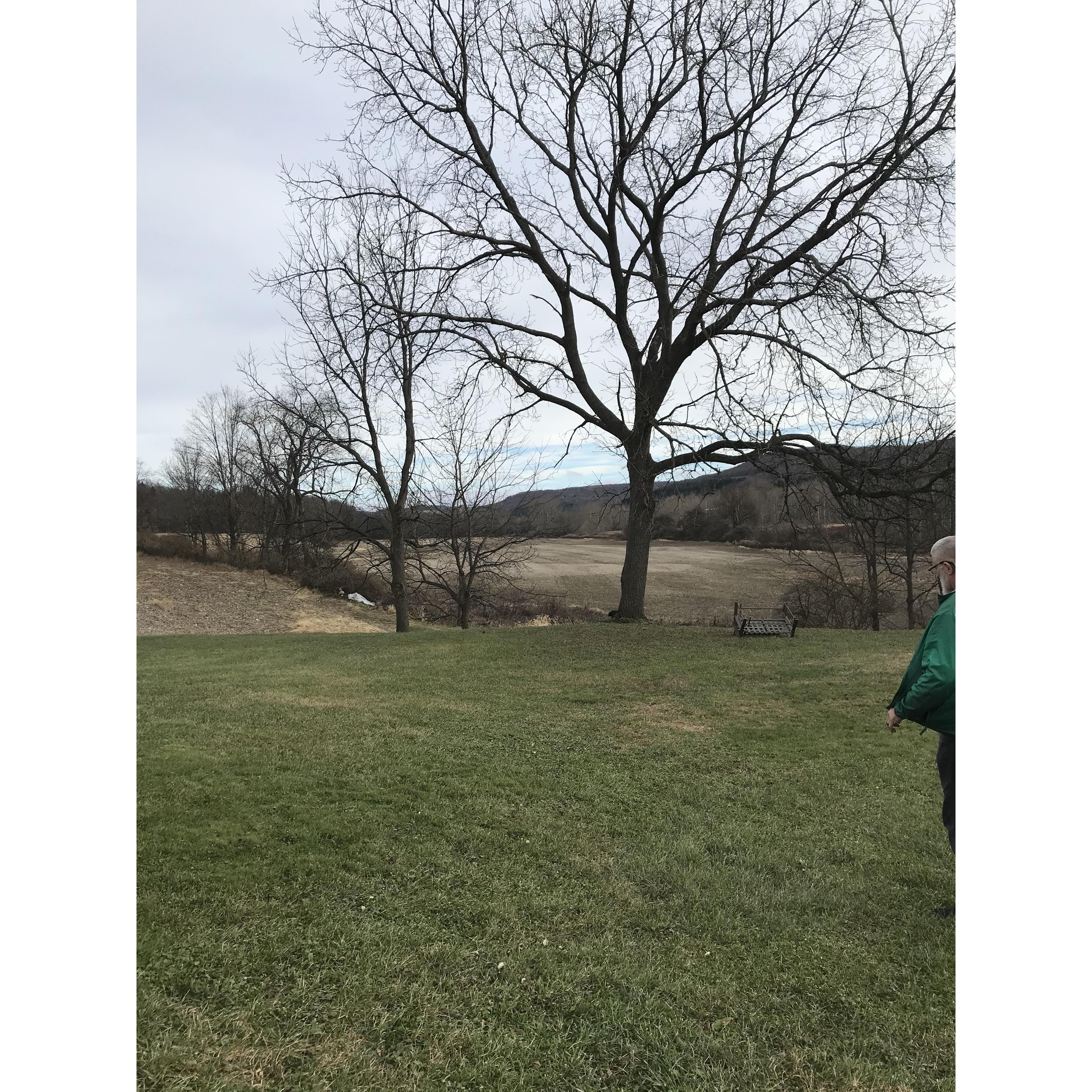 Our first visit to Howland Farm to scope out the ceremony location