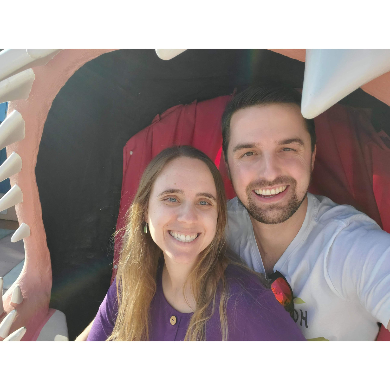First photo ever taken together - at the Birch Aquarium