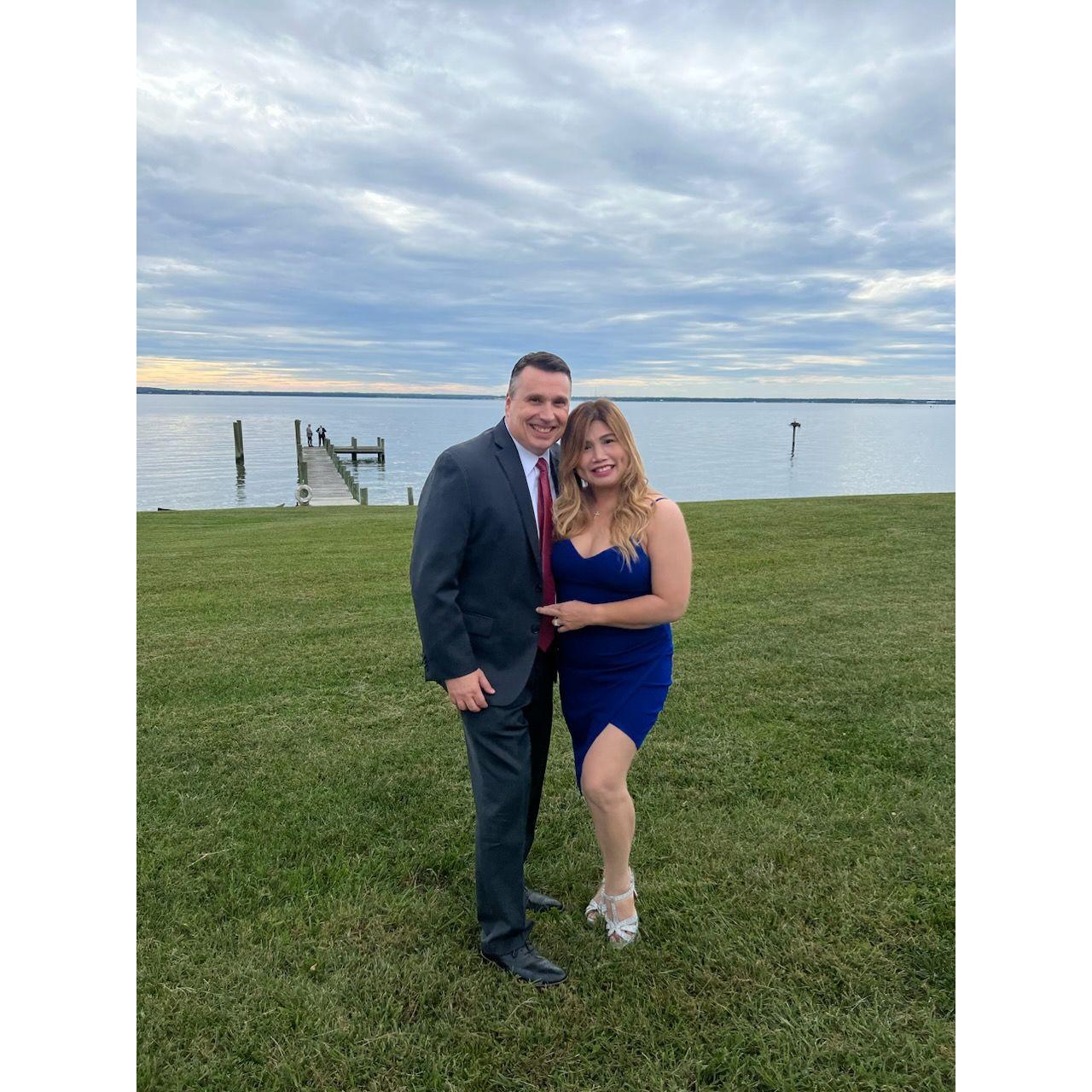 Enjoying the shore.