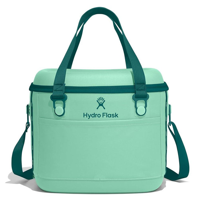 Hydro Flask Carryout Cooler - Insulated Portable Soft Cooler - 15 L Capacity in Mermaid Green