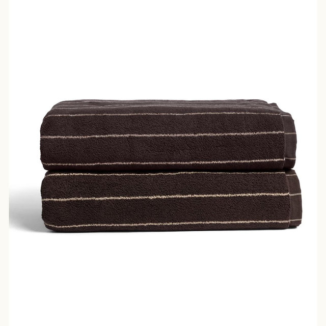 2 Pack Bath Sheet - Espresso