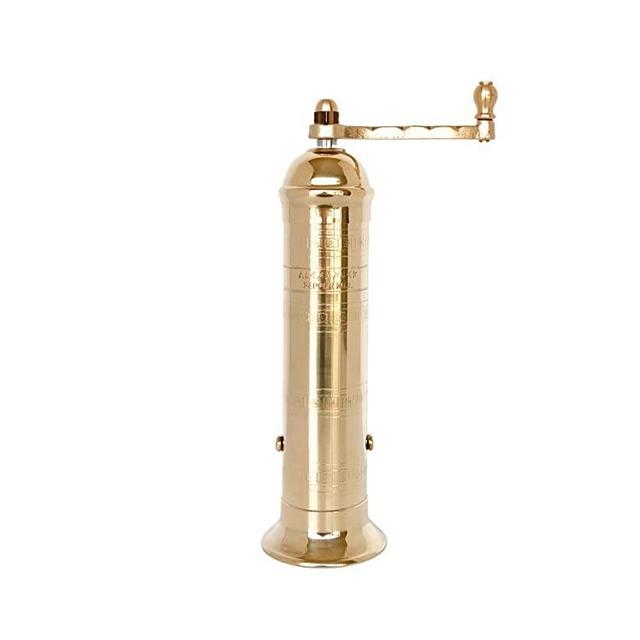 The Original European Pepper Mill 8'' Brass Pepper Mill