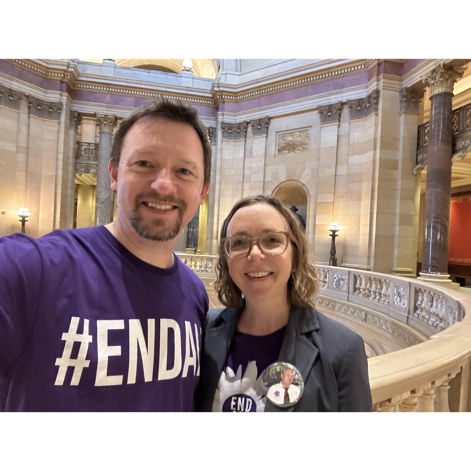 Volunteering as advocates at the MN-ND Alzheimer's Association Day at the Capitol