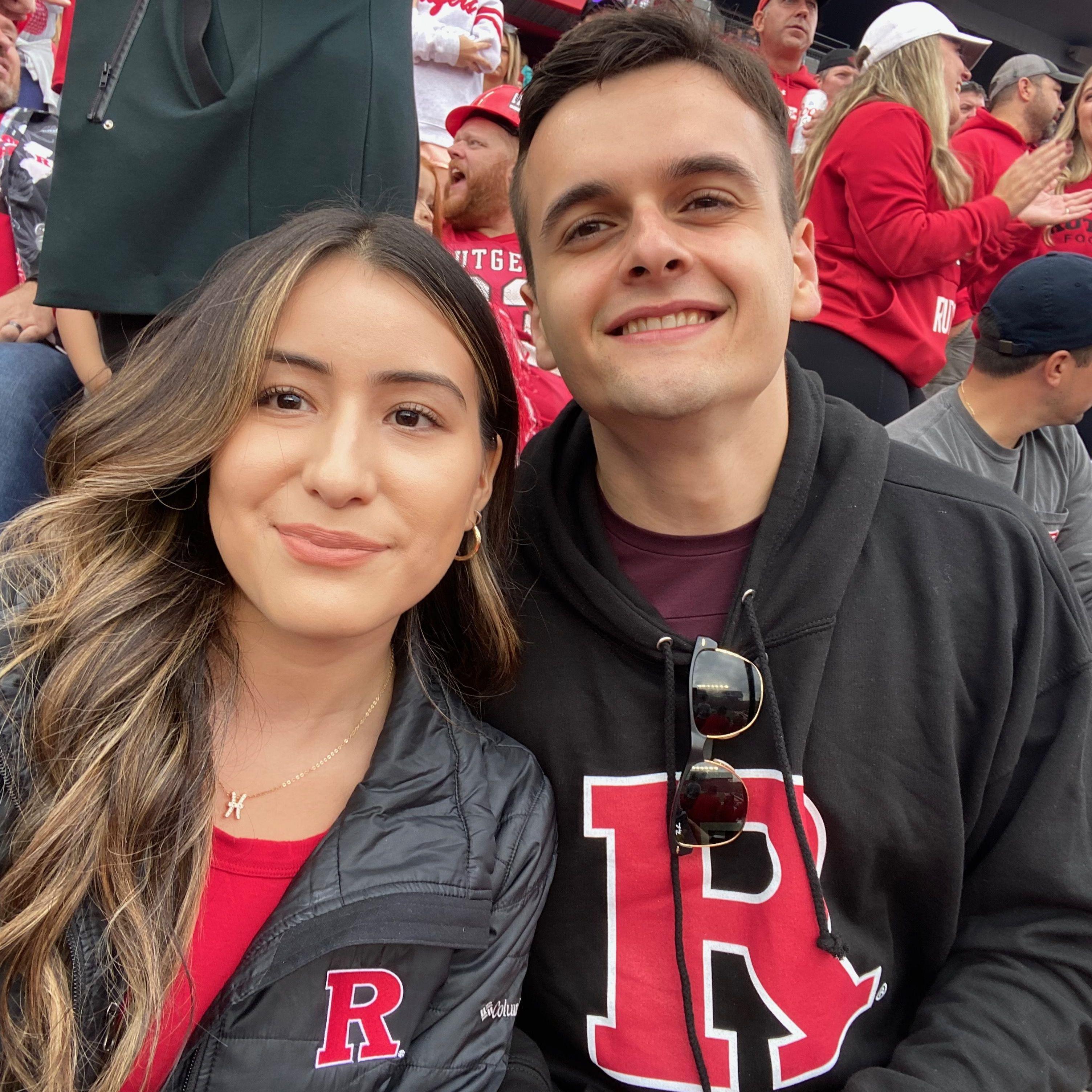 First Rutgers football game together!