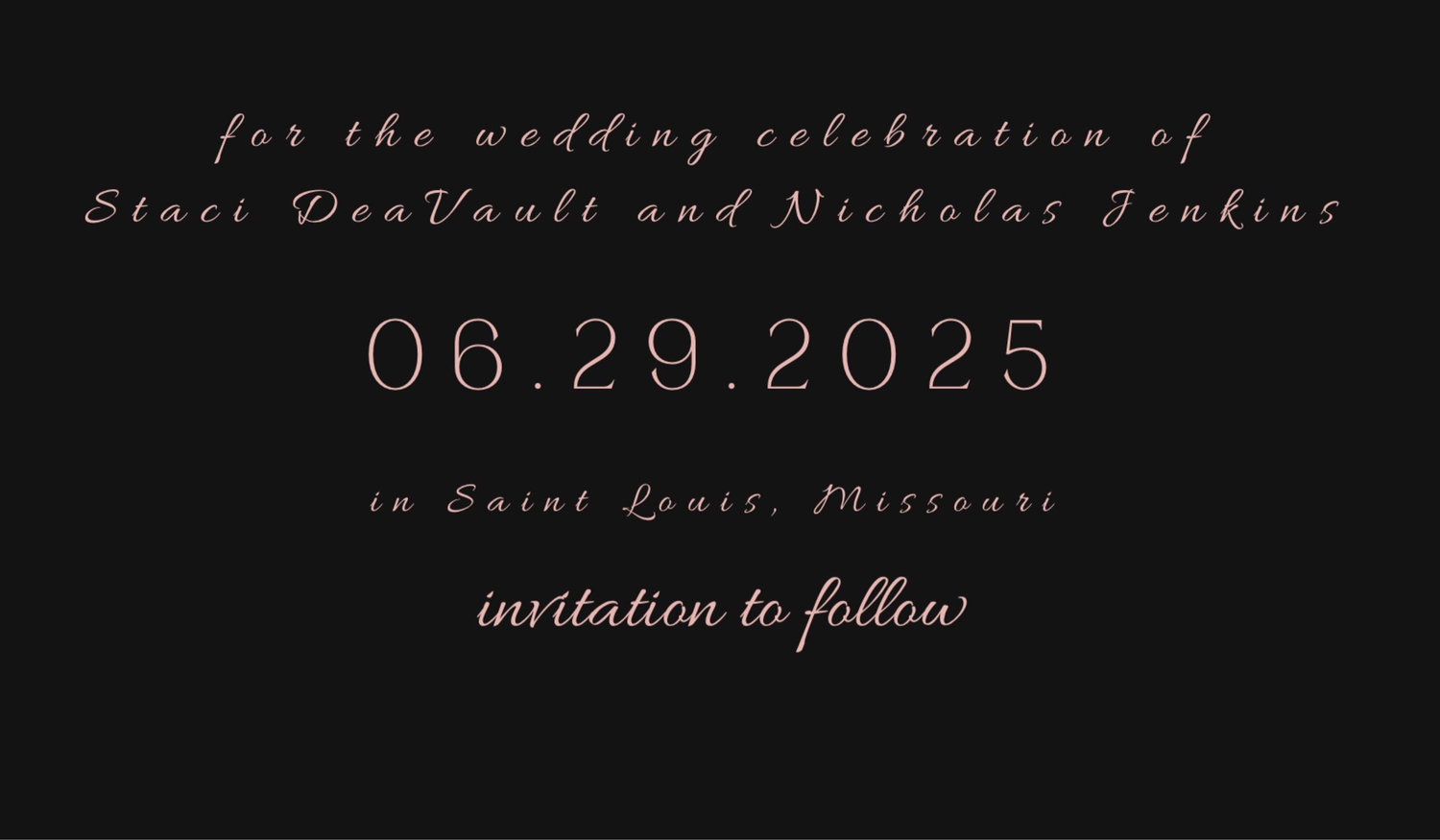 The Wedding Website of Staci DeaVault-Jenkins and Nicholas Jenkins