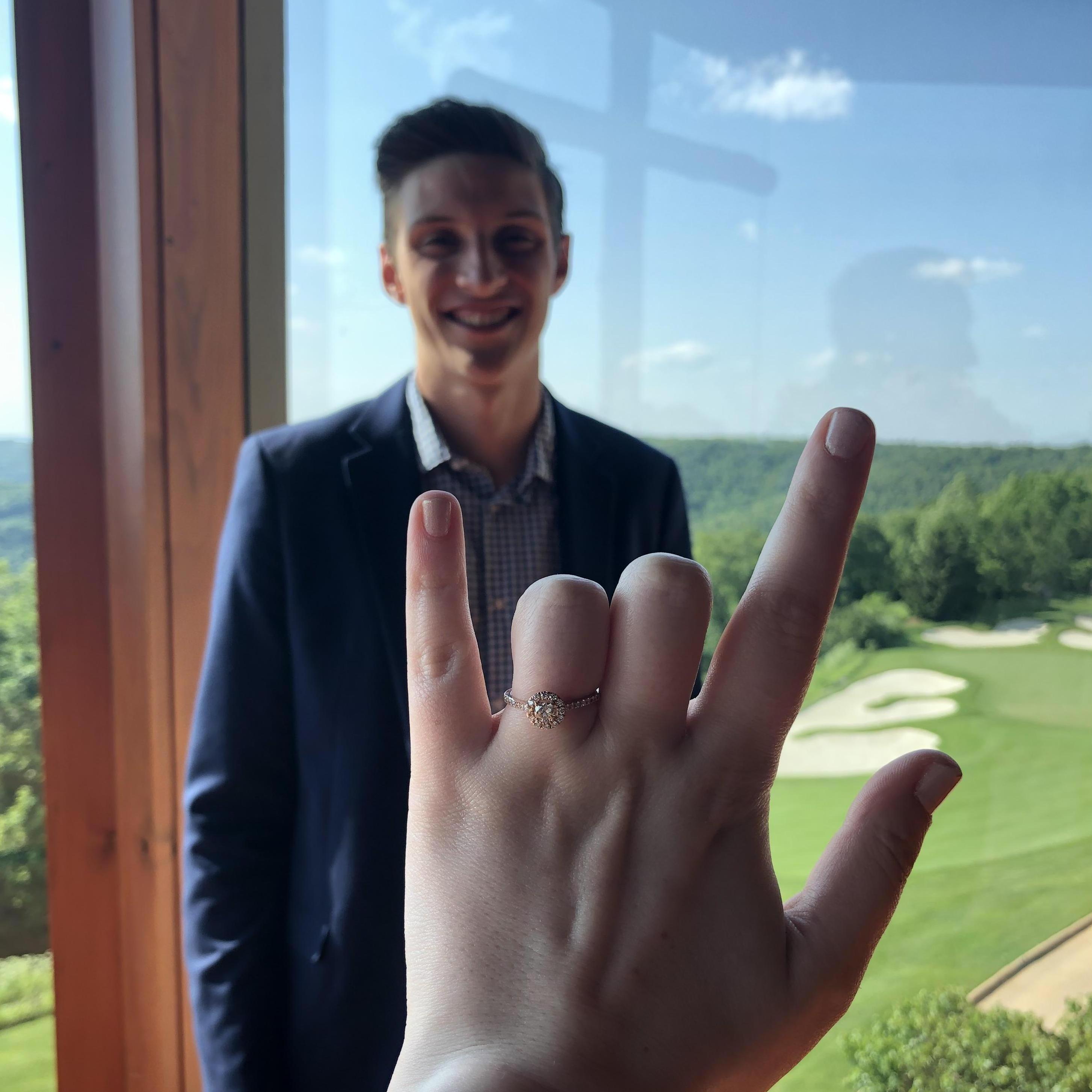 Moments after Jacob proposed