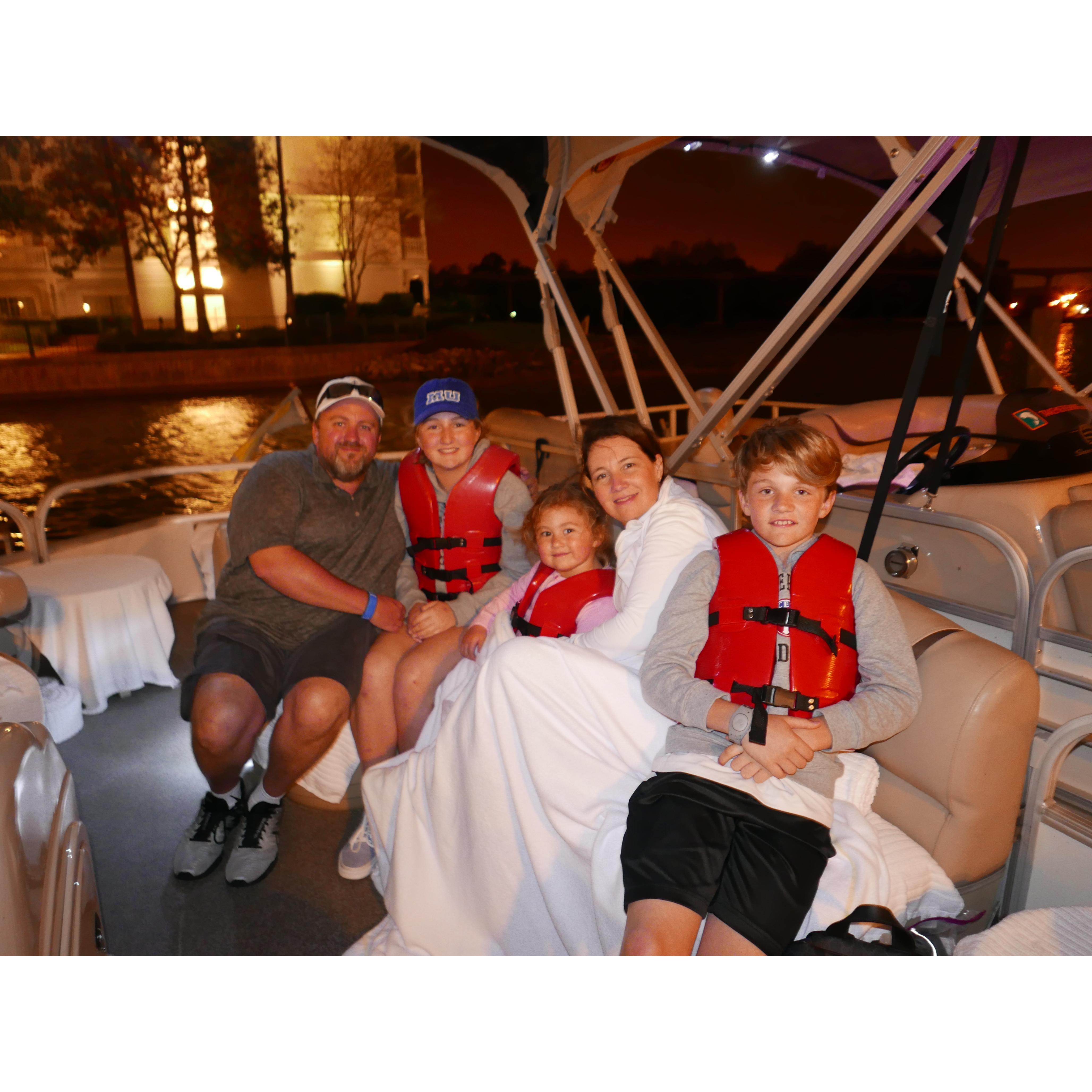 Kenzie's 13th Birthday Boat Ride With Her Parents