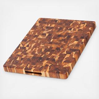 Butcher Block Cutting Board with Handgrips