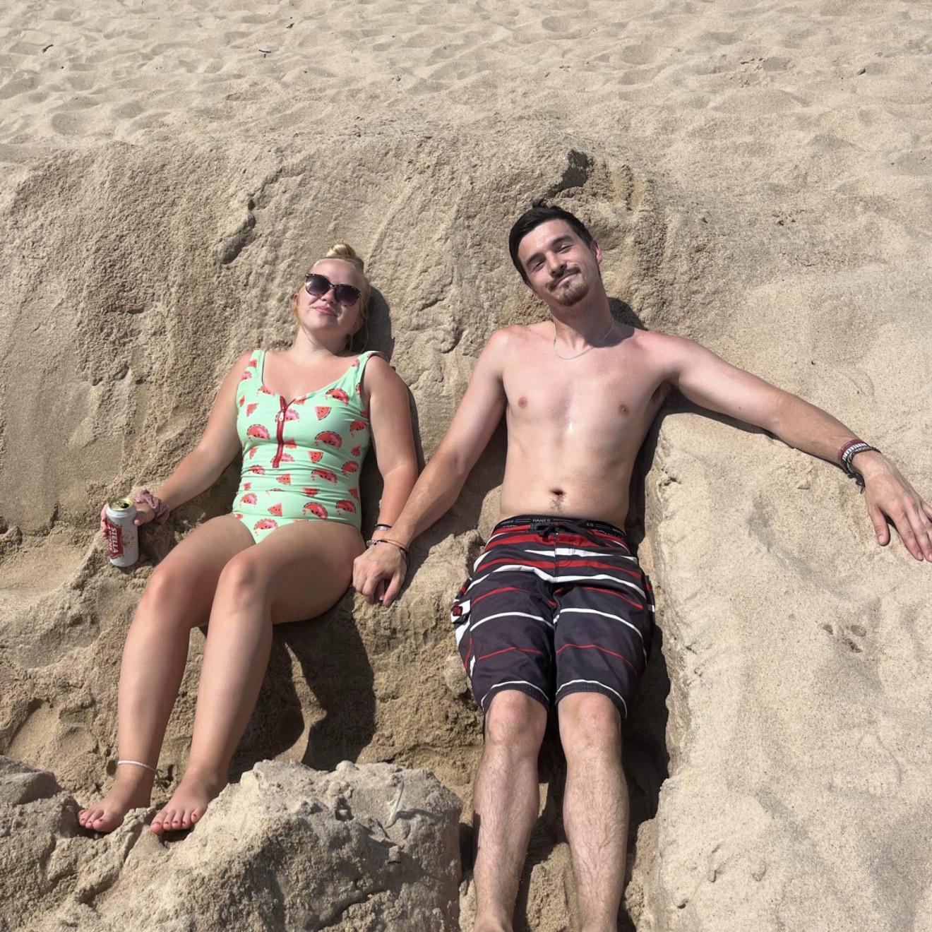 Daniel will forever build beach couches!