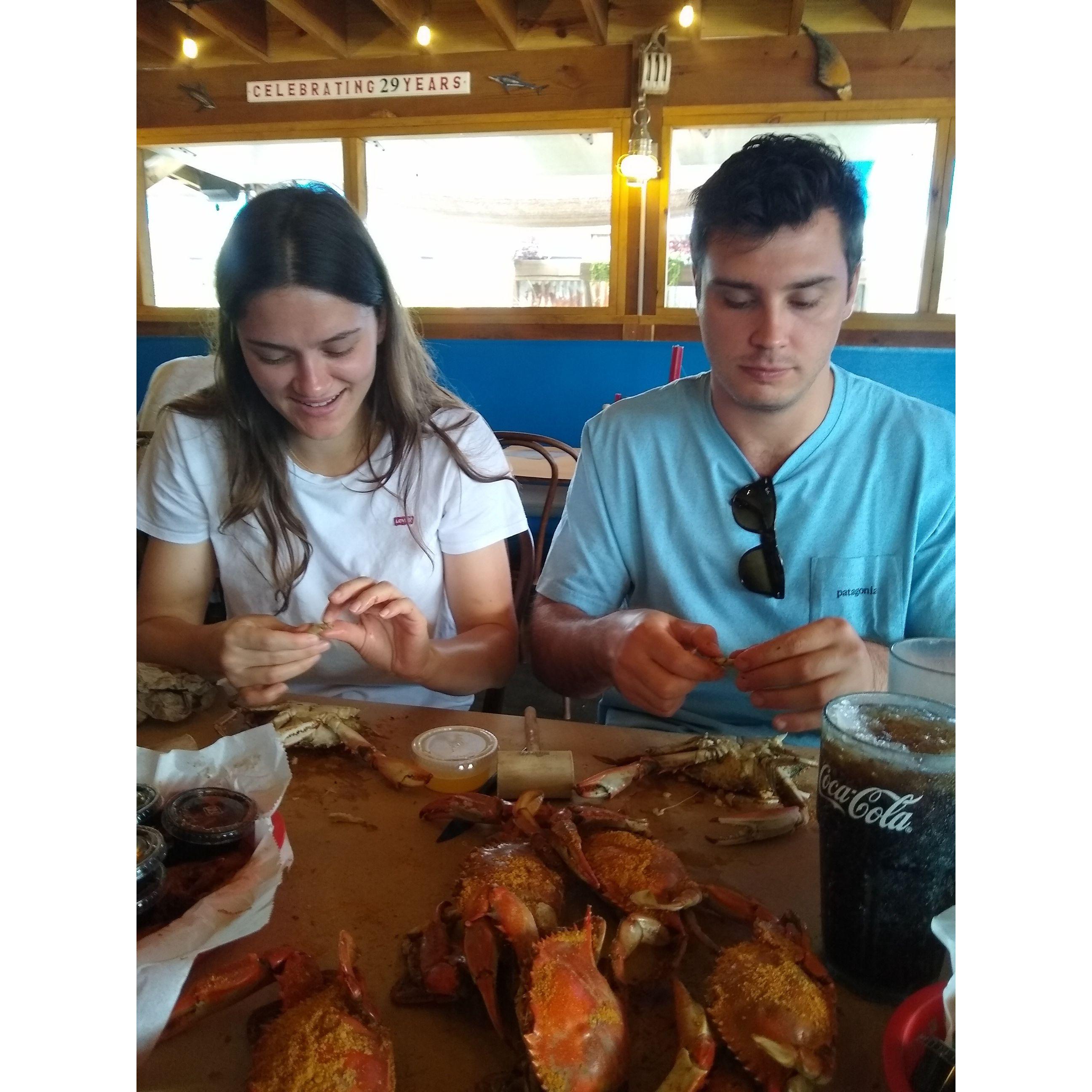 Nays first Maryland crabs