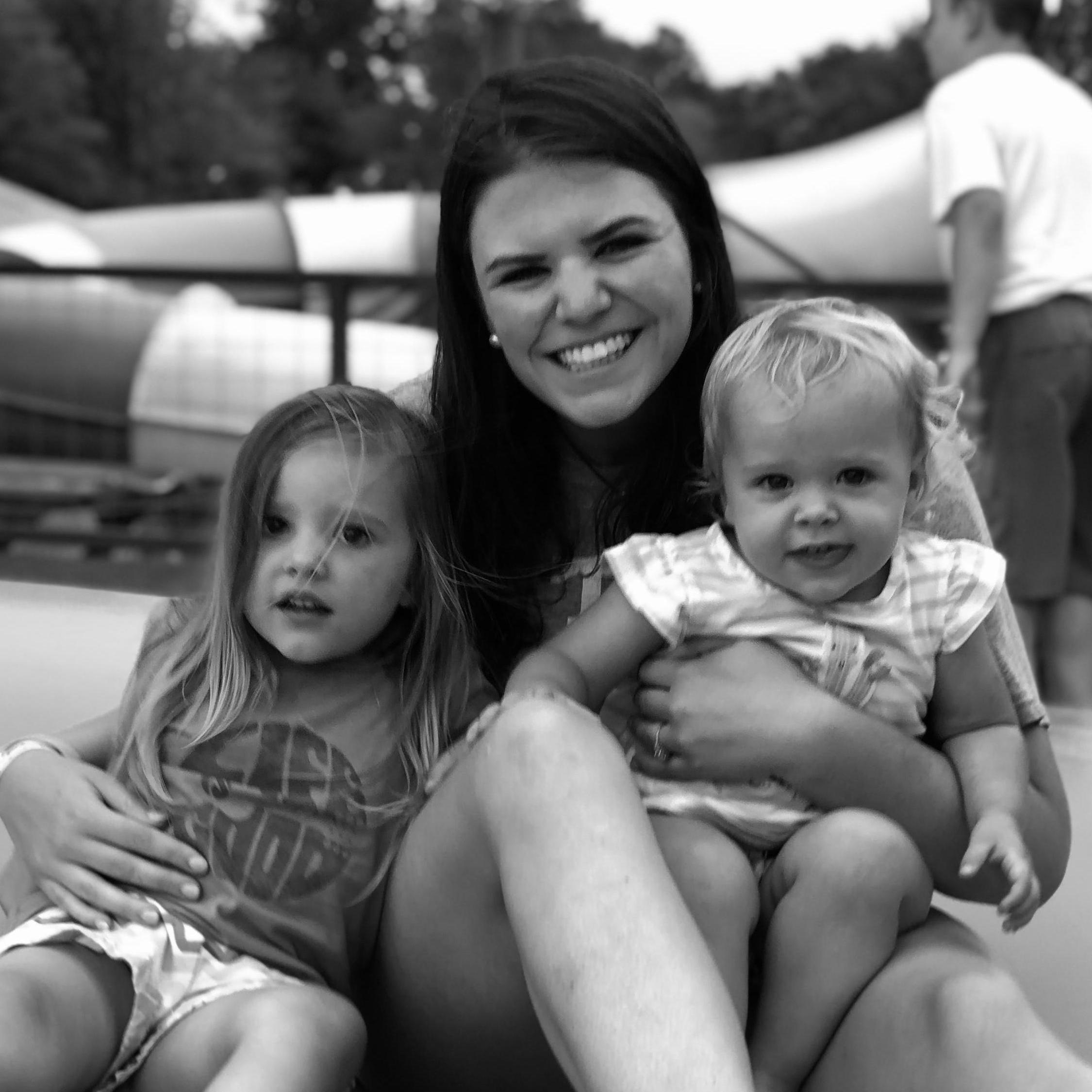 Julia and her soon-to-be nieces! She is the new favorite!