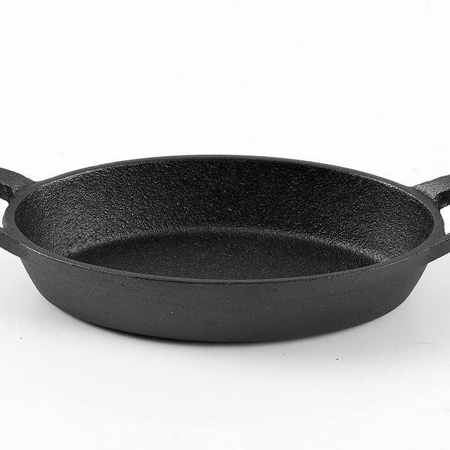 HAWOK Cast Iron Miniture Skillet, mini server, Balck Round Mini pan DIA  5.3inch Pack of 6