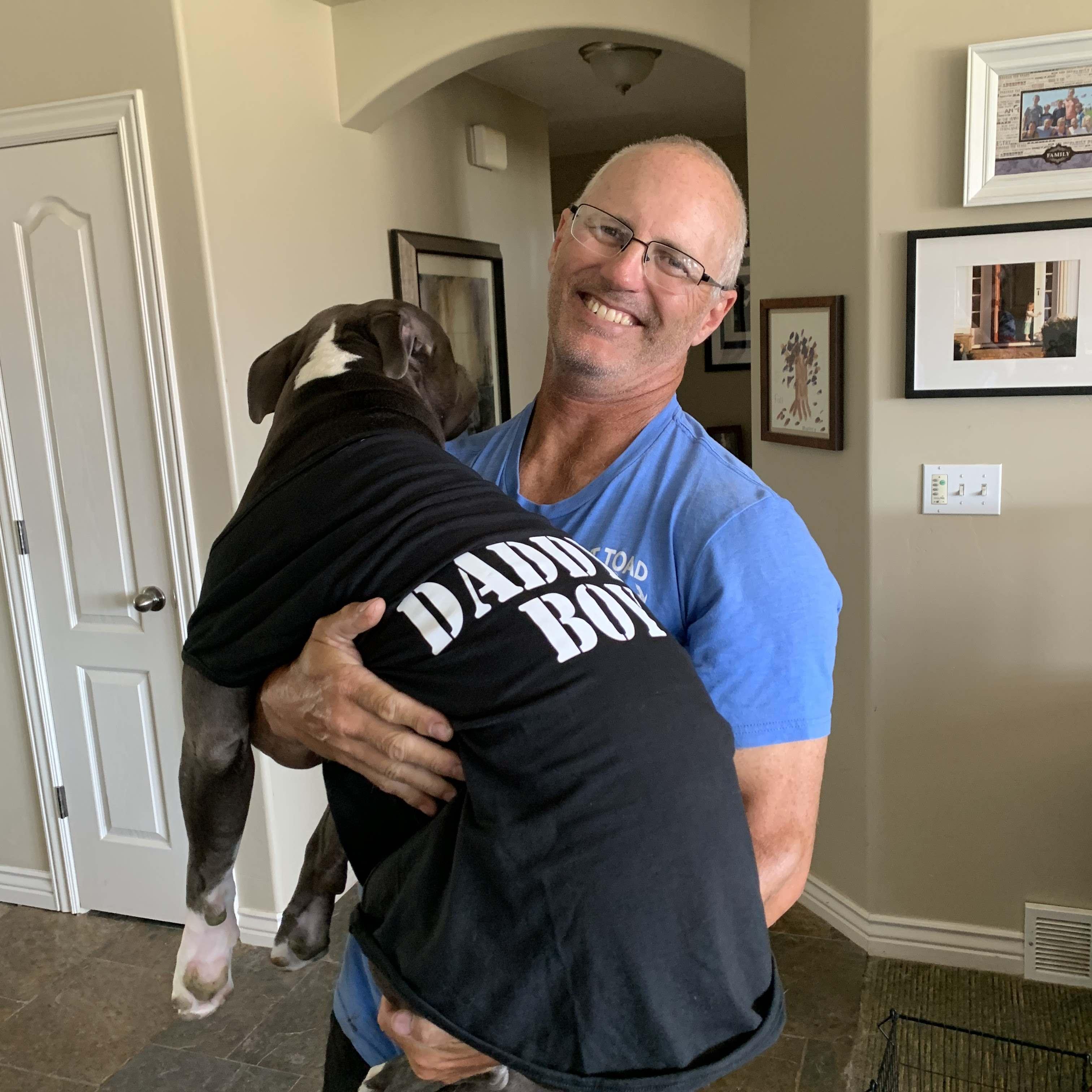 Mike and his "baby" Loki.
