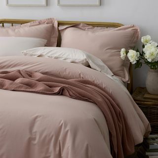 Company Cotton 4-Piece Garment Washed Percale Sheet Set