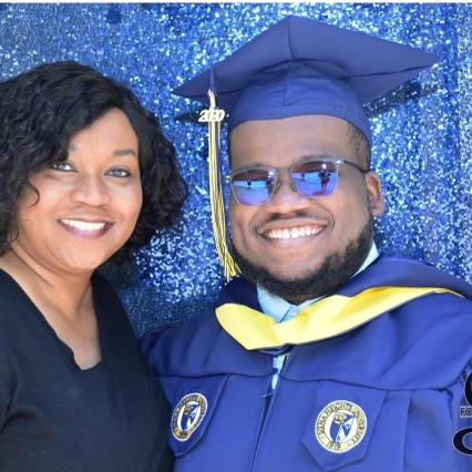 The groom and his mom, Patricia.